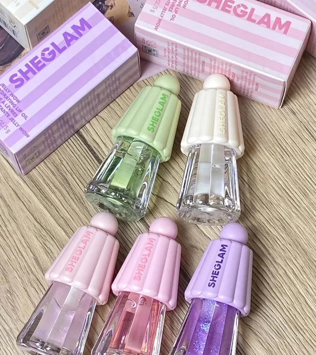 Sheglam Jelly Lip Oil Glossy Hydrating Multicolo